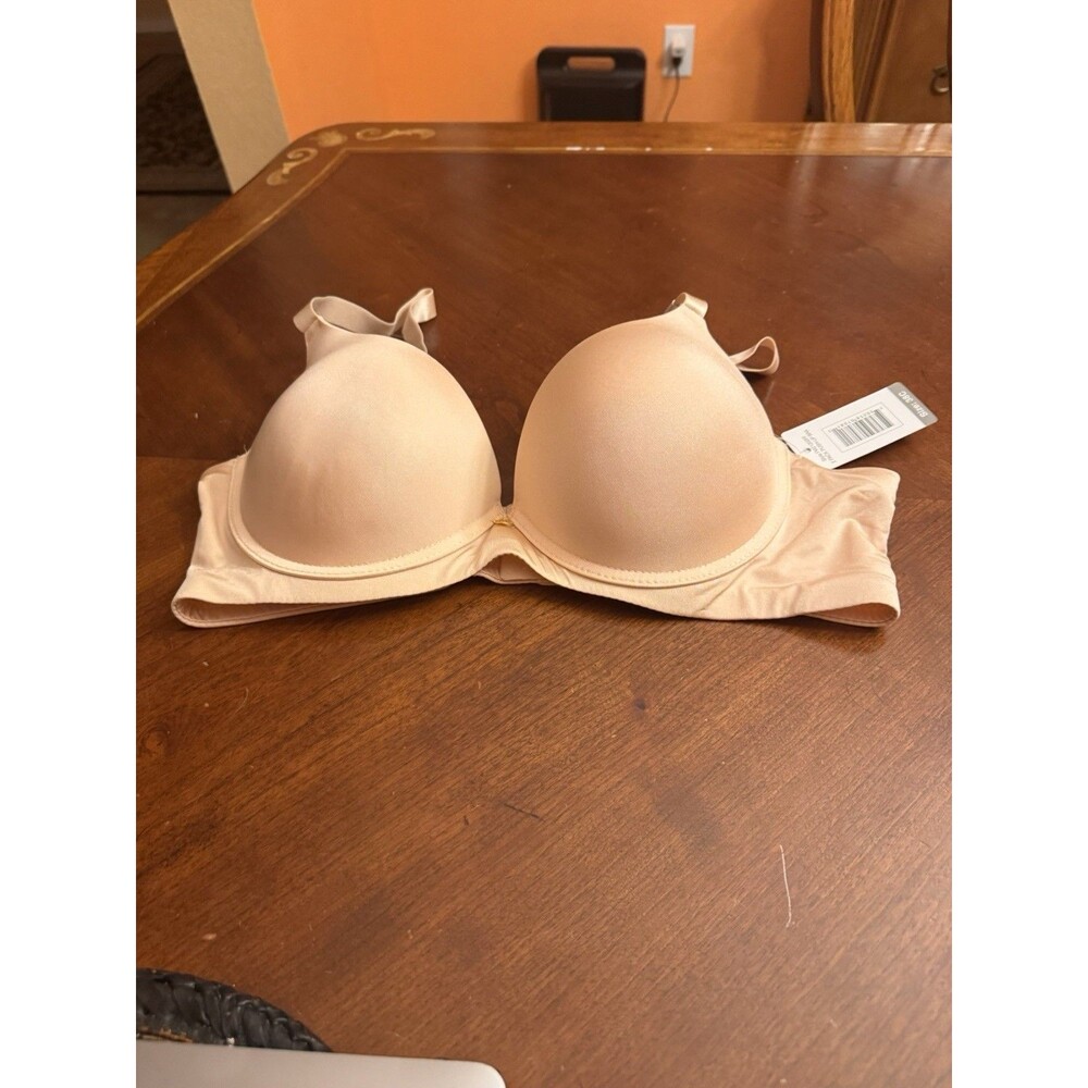 New Fame Women's  Underwire Moulded T Shirt Bra Beige Size 38C